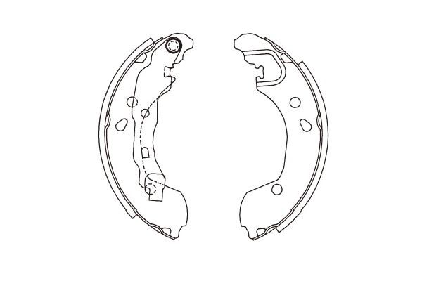 KAVO PARTS Комплект тормозных колодок KBS-7415